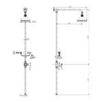 Sagittarius Traditional Rigid Riser Kit with Diverter