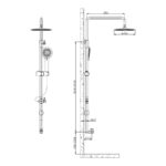 Sagittarius Ergo Rigid Riser Kit 200mm Head
