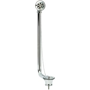 Sagittarius Exposed Bath Waste & Overflow, Solid Plug & Overflow