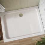 Scudo Shires 1100 x 800mm Rectangular  Shower Tray White