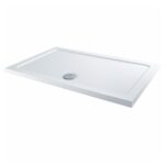 Scudo Shires 1600 x 800mm Rectangular Shower Tray White