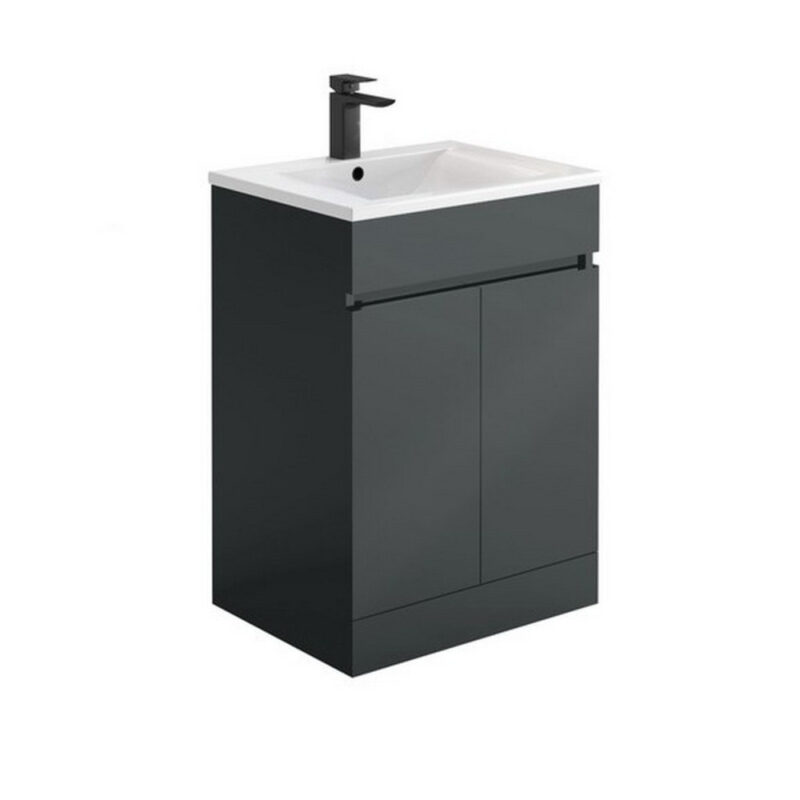 Scudo Empire 600mm Vanity Unit & Basin Matt Anthracite Scudo Empire 600mm Vanity Unit & Basin Matt Anthracite