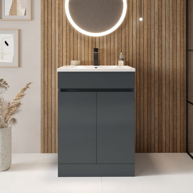 Scudo Empire 600mm Vanity Unit & Basin Matt Anthracite