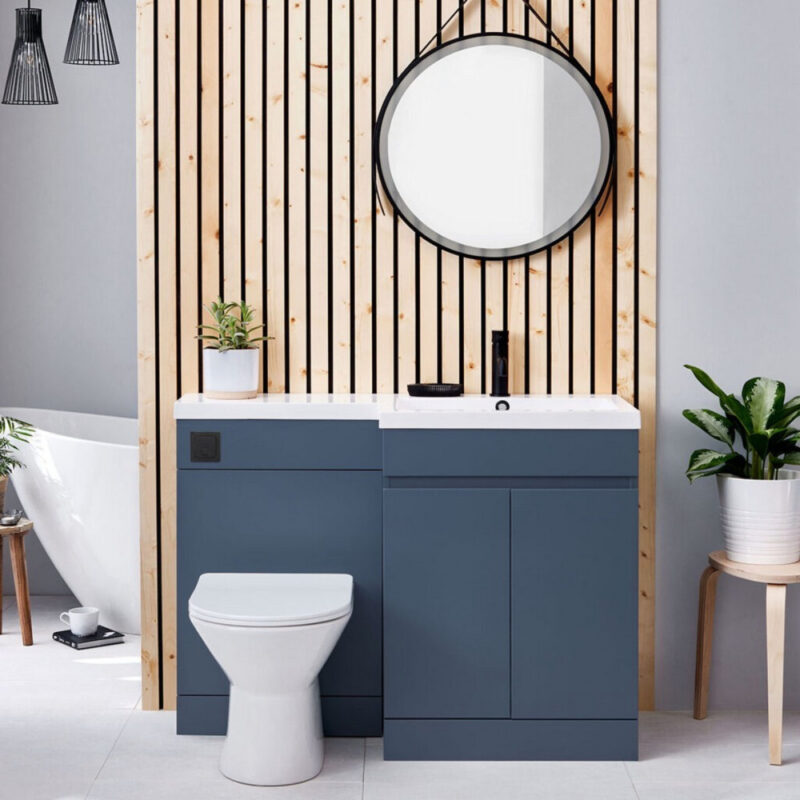 Scudo Empire 1100mm Right Handed Furniture Pack Matt Twilight Blue