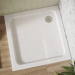 Scudo Shires 760mm Square Shower Tray White
