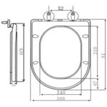 Scudo Wrap Over Soft Close Toilet Seat