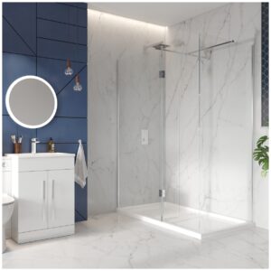 Scudo S8 900mm Wetroom Screen with Return Panel
