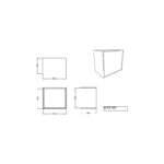 Scudo Alfie 800mm Vanity Unit with Fluted Drawer & Side Storage Sonoma Oak