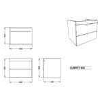 Scudo Aubrey Cabinet 59 x 44 Sage Green