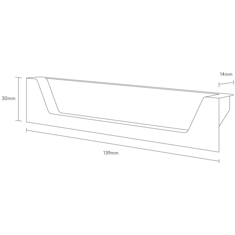 Scudo Aubrey Handle Pair Brushed Bronze