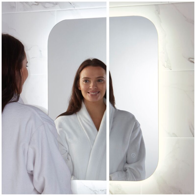 Scudo Aura 500x700mm LED Mirror with Demister Pad