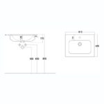 Scudo Aubrey Furniture Basin 610mm