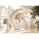 Scudo Coral Freestanding Bath White
