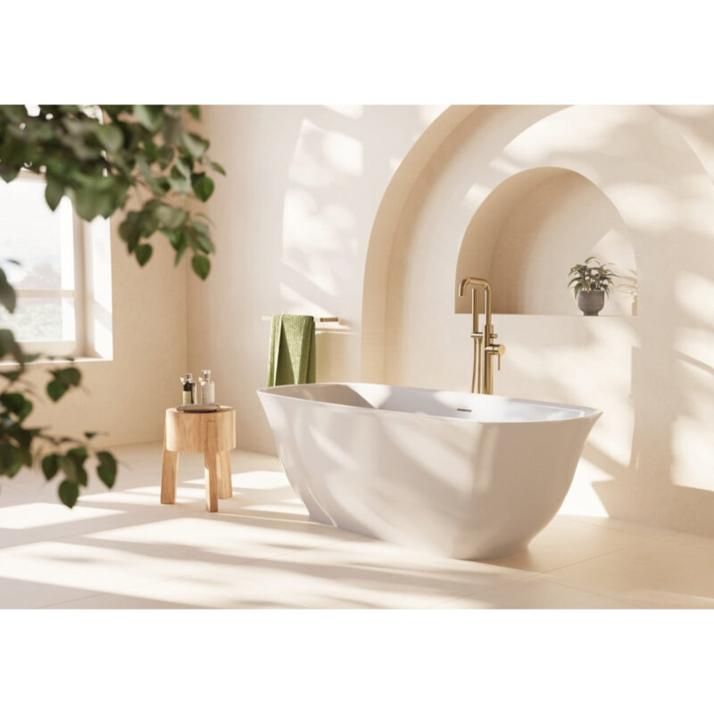 Scudo Coral Freestanding Bath White