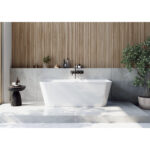 Scudo Porto Back-to-Wall Bath White