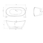 Scudo Aruba Acrylic Bath White