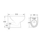 Scudo Belini Rimless Back to Wall Pan & Soft Closing Seat