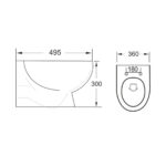 Scudo Belini Rimless Wall Hung Pan & Soft Closing Seat