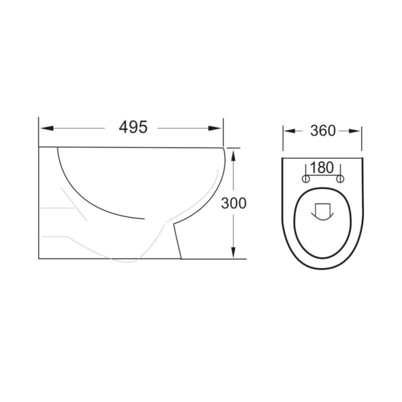 Scudo Belini Rimless Wall Hung Pan & Soft Closing Seat