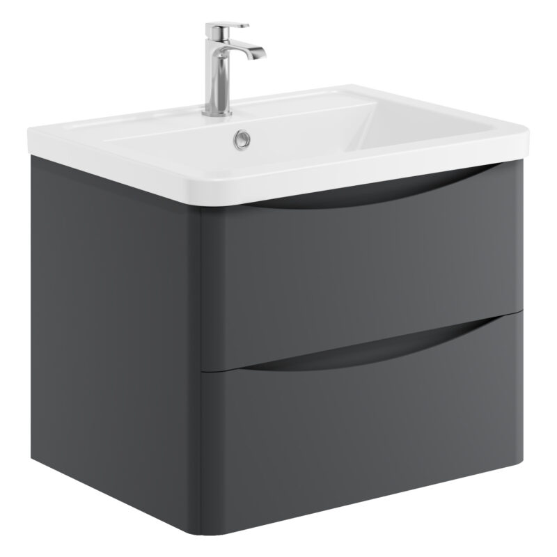 Scudo Bella 600 Wall Cabinet Matt Grey Scudo Bella 600 Wall Cabinet Matt Grey