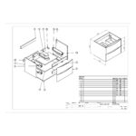 Scudo Bella 600mm Wall Mounted Vanity Unit & Basin Matt Grey