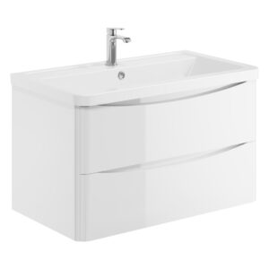 Scudo Bella 800 Wall Cabinet Gloss White