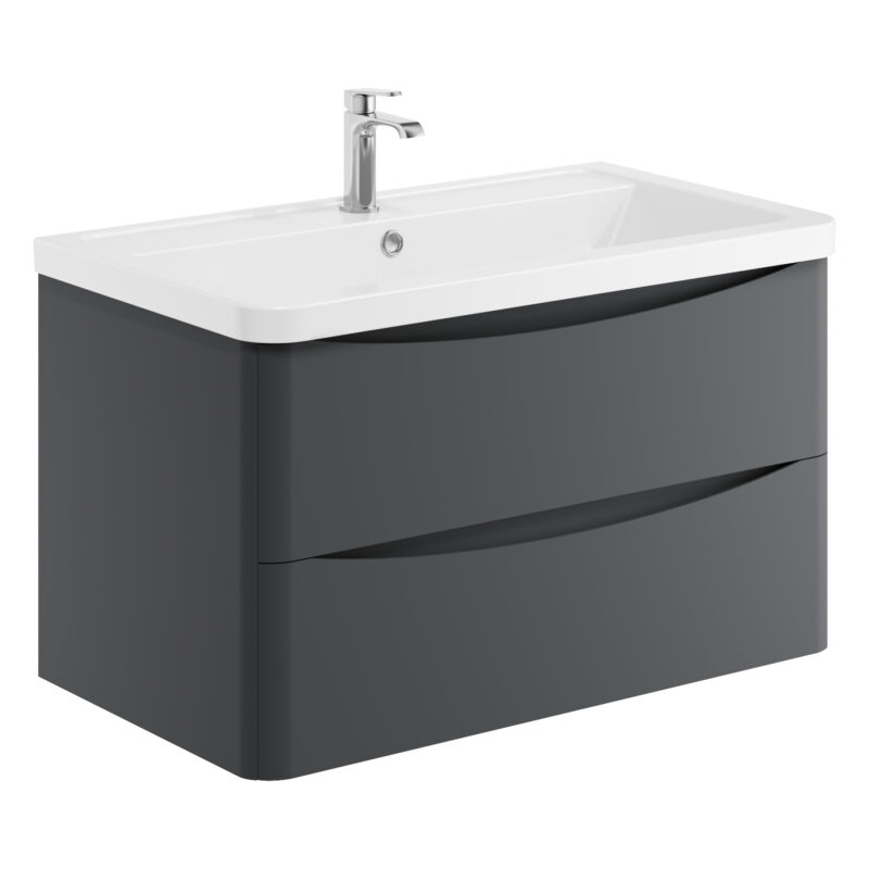 Scudo Bella 800 Wall Cabinet Matt Grey Scudo Bella 800 Wall Cabinet Matt Grey