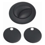 Scudo Black Seat Hinge Cover & Cistern Push Button