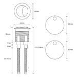 Scudo Black Seat Hinge Cover & Cistern Push Button