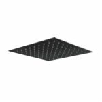 Scudo Black Square Shower Head 200mm