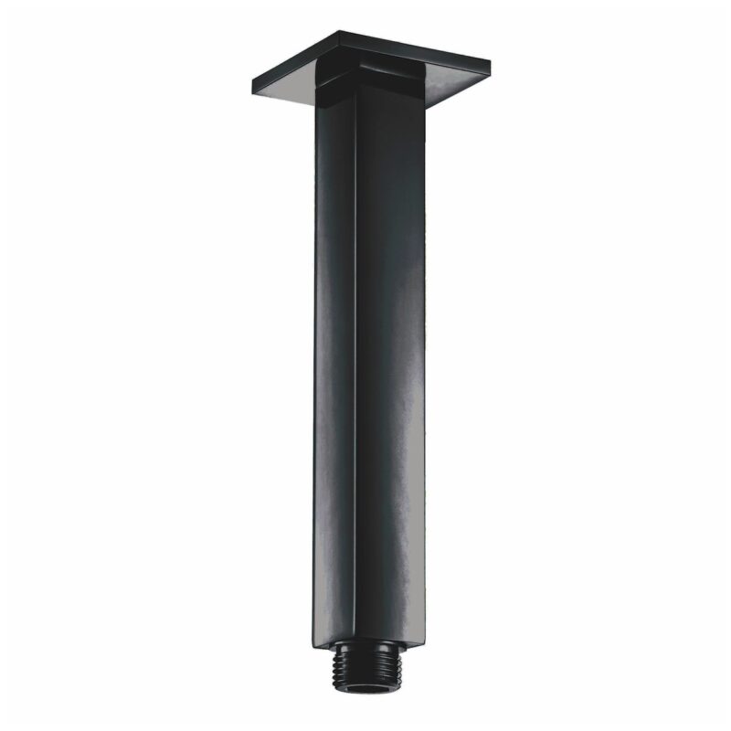 Scudo Black Square Shower Ceiling Shower Arm Scudo Black Square Shower Ceiling Shower Arm