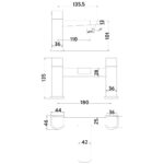 Scudo Muro Black Bath Shower Mixer Tap