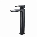 Scudo Muro Black High Rise Mono Basin Mixer Tap