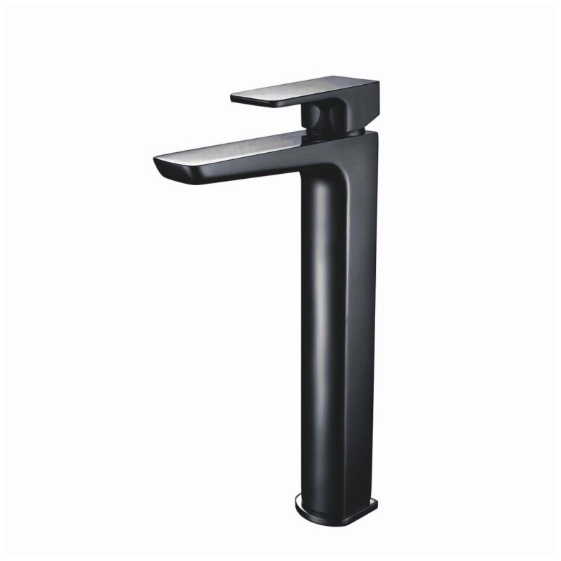 Scudo Muro Black High Rise Mono Basin Mixer Tap