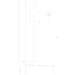 Scudo Muro Black High Rise Mono Basin Mixer Tap