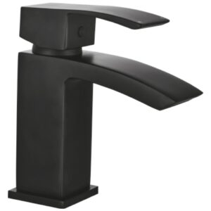 Scudo Descent Matt Black Mono Basin Mixer Tap