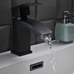 Scudo Descent Black Mono Basin Mixer