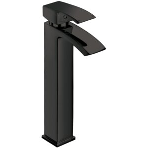 Scudo Descent Matt Black Tall Mono Basin Mixer Tap