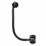 Scudo Black Bath Pop-Up Waste with Overflow