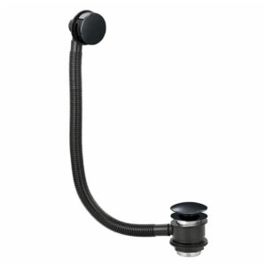 Scudo Black Bath Pop-Up Waste with Overflow