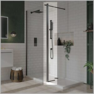 Scudo S8 Black Flipper Panel 8mm Clear Glass