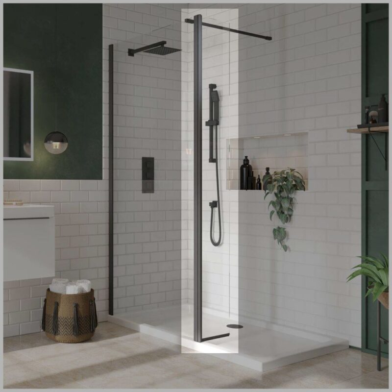 Scudo S8 Black Flipper Panel 8mm Clear Glass Scudo S8 Black Flipper Panel 8mm Clear Glass