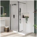 Scudo S8 Black Flipper Panel 8mm Clear Glass