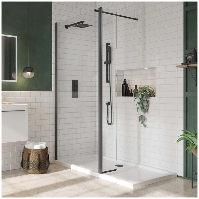 Scudo S8 Black Flipper Panel 8mm Clear Glass