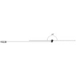 Scudo S8 Black Flipper Panel 8mm Clear Glass