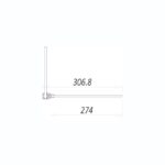 Scudo S8 Black Flipper Panel 8mm Clear Glass