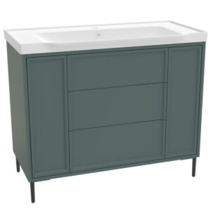 Scudo Bota Freestanding 1000mm Vanity Unit & Basin Parisian Green