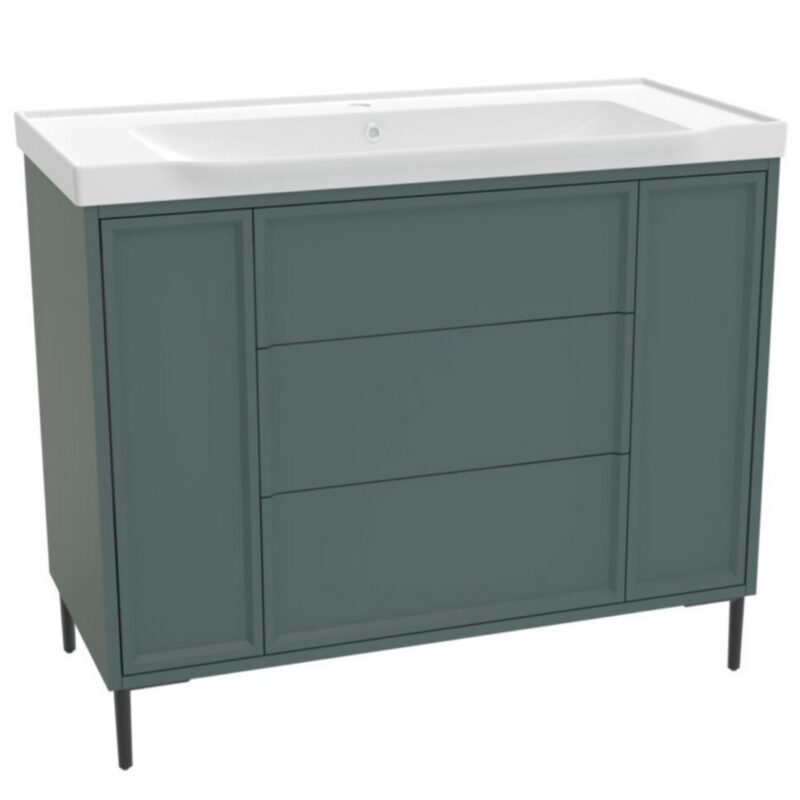 Scudo Bota Freestanding 1000mm Vanity Unit & Basin Parisian Green Scudo Bota Freestanding 1000mm Vanity Unit & Basin Parisian Green