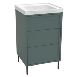 Scudo Bota Freestanding 500mm Vanity Unit & Basin Parisian Green