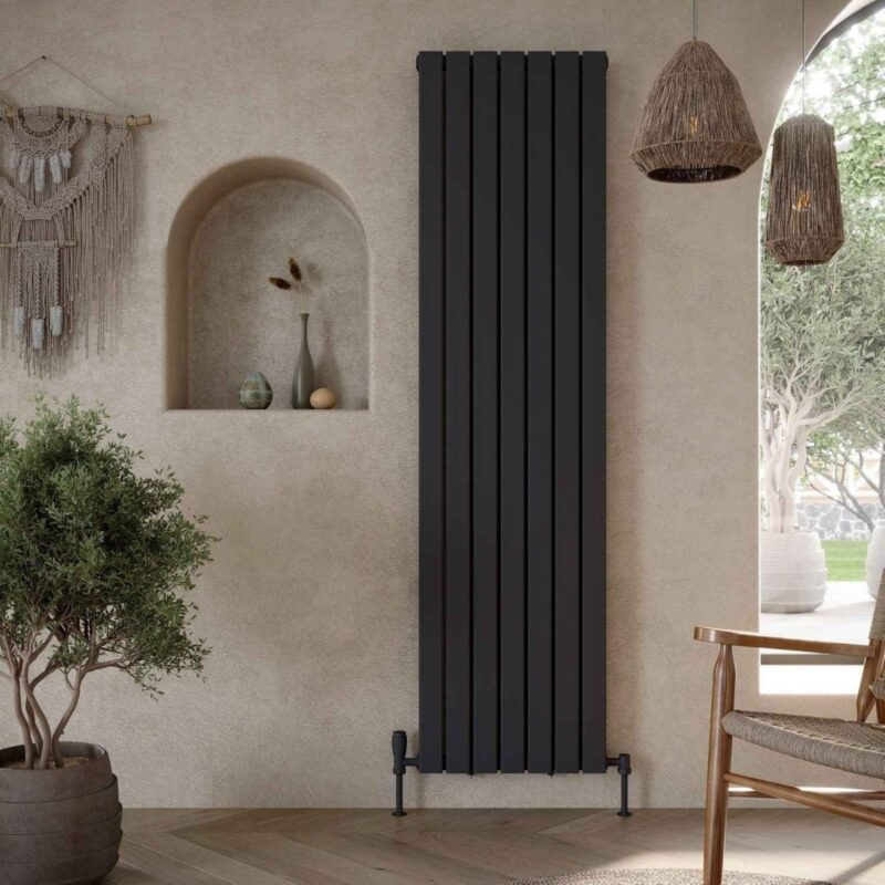 Scudo Bravo 1800 x 476mm Vertical Double Panel Radiator Anthracite